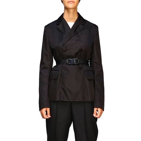 prada womens winter jackets|prada women's double breasted jackets.